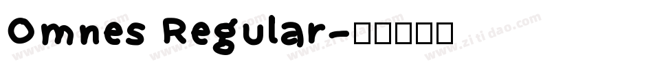 Omnes Regular字体转换